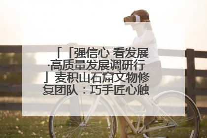 「强信心 看发展·高质量发展调研行」麦积山石窟文物修复团队：巧手匠心触摸“光阴的故事”