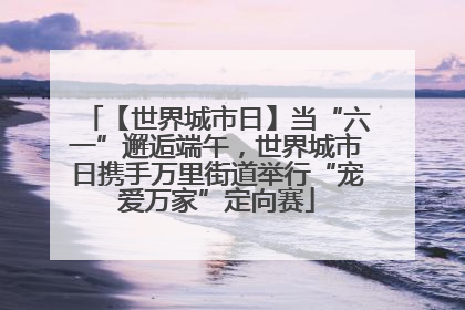 【世界城市日】当“六一”邂逅端午，世界城市日携手万里街道举行“宠爱万家”定向赛