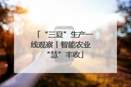 “三夏”生产一线观察丨智能农业“慧”丰收