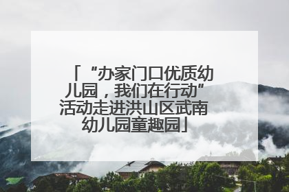 “办家门口优质幼儿园，我们在行动”活动走进洪山区武南幼儿园童趣园