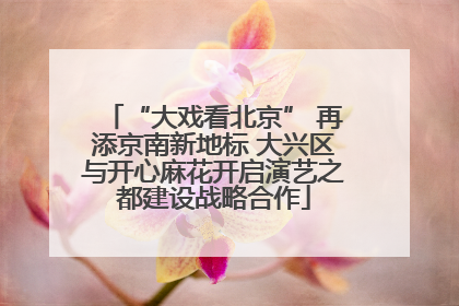 “大戏看北京” 再添京南新地标 大兴区与开心麻花开启演艺之都建设战略合作