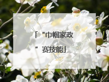 “巾帼家政”赛技能