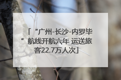 “广州-长沙-内罗毕”航线开航六年 运送旅客22.7万人次