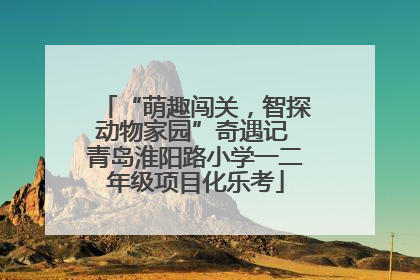 “萌趣闯关，智探动物家园”奇遇记 青岛淮阳路小学一二年级项目化乐考