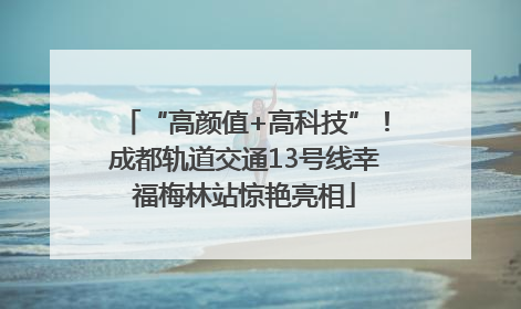 “高颜值+高科技”！成都轨道交通13号线幸福梅林站惊艳亮相