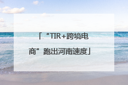 “TIR+跨境电商”跑出河南速度