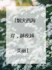 烟火西海岸，越夜越美丽