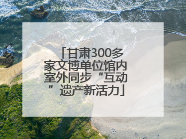 甘肃300多家文博单位馆内室外同步“互动”遗产新活力