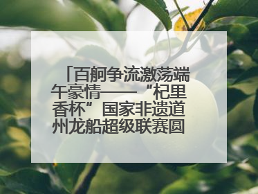 百舸争流激荡端午豪情——“杞里香杯”国家非遗道州龙船超级联赛圆满落幕
