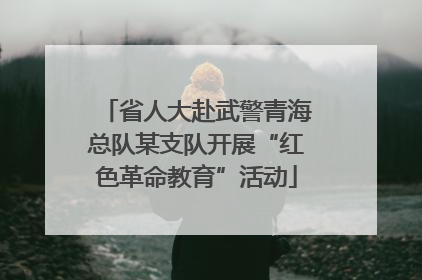 省人大赴武警青海总队某支队开展“红色革命教育”活动