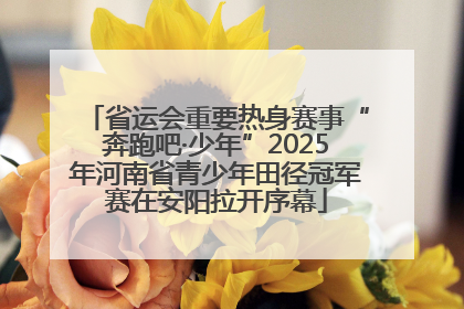 省运会重要热身赛事“奔跑吧·少年”2025年河南省青少年田径冠军赛在安阳拉开序幕