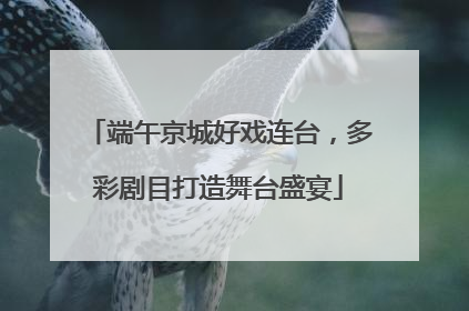 端午京城好戏连台，多彩剧目打造舞台盛宴