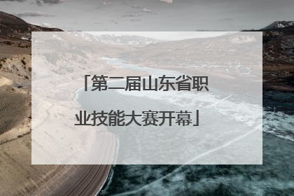 第二届山东省职业技能大赛开幕