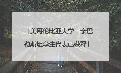 美哥伦比亚大学一亲巴勒斯坦学生代表已获释