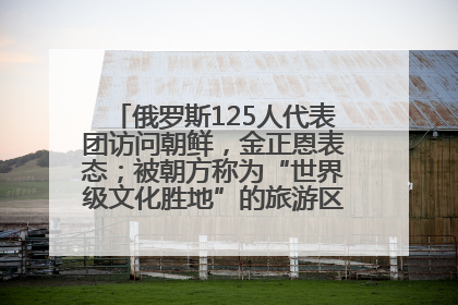 俄罗斯125人代表团访问朝鲜，金正恩表态；被朝方称为“世界级文化胜地”的旅游区，将首次接待俄游客