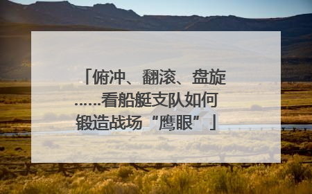 俯冲、翻滚、盘旋……看船艇支队如何锻造战场“鹰眼”