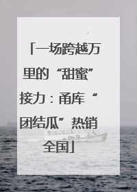 一场跨越万里的“甜蜜”接力：甬库“团结瓜”热销全国