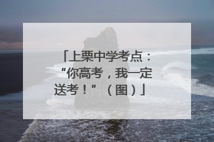 上栗中学考点：“你高考，我一定送考！”（图）