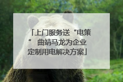 上门服务送“电策” 曲靖马龙为企业定制用电解决方案