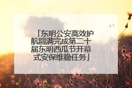 东明公安高效护航圆满完成第二十届东明西瓜节开幕式安保维稳任务