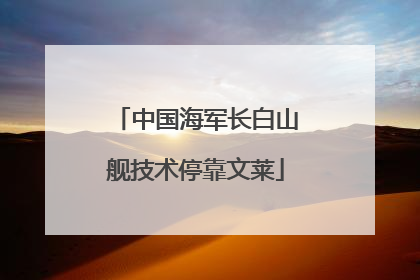 中国海军长白山舰技术停靠文莱