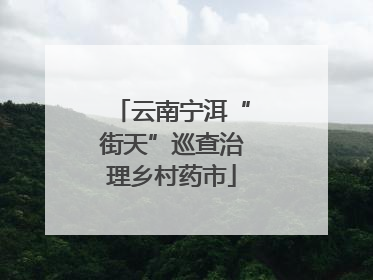 云南宁洱“街天”巡查治理乡村药市