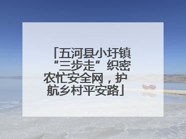 五河县小圩镇“三步走”织密农忙安全网，护航乡村平安路