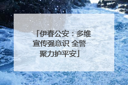 伊春公安：多维宣传强意识 全警聚力护平安
