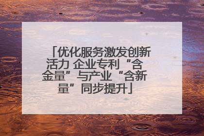 优化服务激发创新活力 企业专利“含金量”与产业“含新量”同步提升