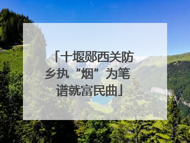 十堰郧西关防乡执“烟”为笔 谱就富民曲