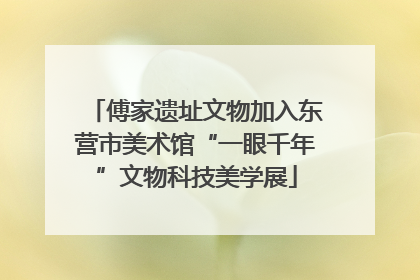 傅家遗址文物加入东营市美术馆“一眼千年”文物科技美学展