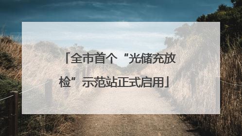 全市首个“光储充放检”示范站正式启用
