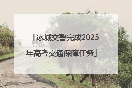 冰城交警完成2025年高考交通保障任务