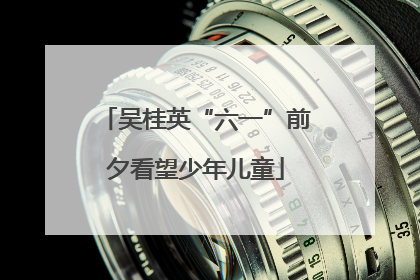 吴桂英“六一”前夕看望少年儿童