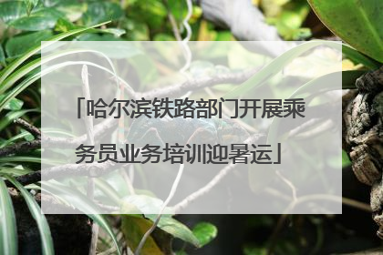 哈尔滨铁路部门开展乘务员业务培训迎暑运