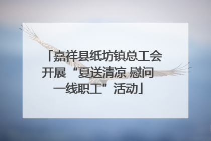嘉祥县纸坊镇总工会开展“夏送清凉 慰问一线职工”活动