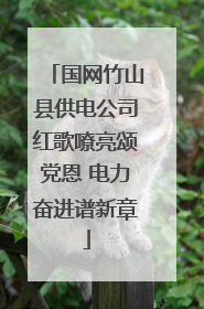 国网竹山县供电公司红歌嘹亮颂党恩 电力奋进谱新章