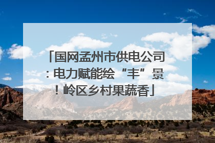 国网孟州市供电公司：电力赋能绘“丰”景！岭区乡村果蔬香