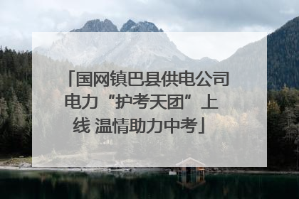 国网镇巴县供电公司 电力“护考天团”上线 温情助力中考