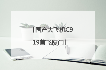国产大飞机C919首飞厦门