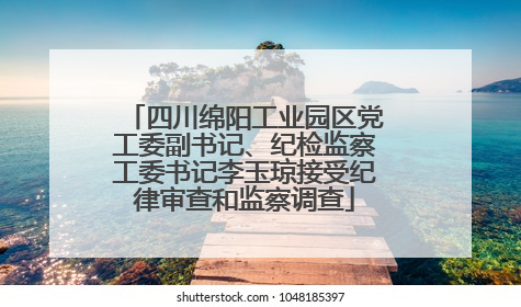 四川绵阳工业园区党工委副书记、纪检监察工委书记李玉琼接受纪律审查和监察调查