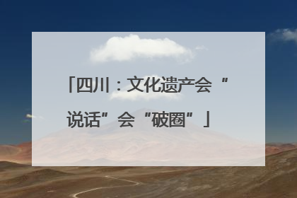 四川：文化遗产会“说话”会“破圈”