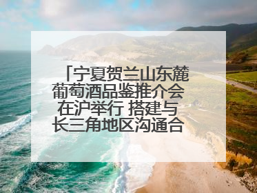 宁夏贺兰山东麓葡萄酒品鉴推介会在沪举行 搭建与长三角地区沟通合作的桥梁