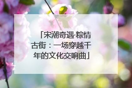 宋潮奇遇·粽情古街：一场穿越千年的文化交响曲