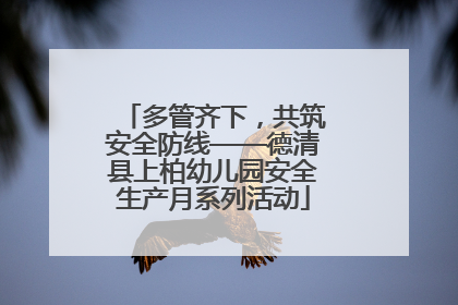 多管齐下，共筑安全防线——德清县上柏幼儿园安全生产月系列活动