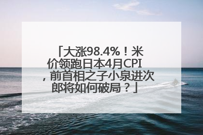 大涨98.4%！米价领跑日本4月CPI，前首相之子小泉进次郎将如何破局？