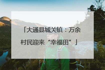 大通县城关镇：万余村民迎来“幸福田”