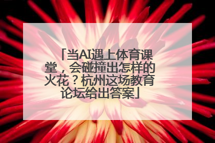 当AI遇上体育课堂，会碰撞出怎样的火花？杭州这场教育论坛给出答案