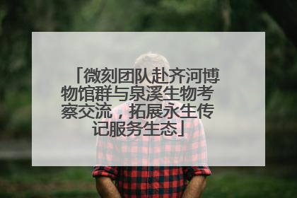 微刻团队赴齐河博物馆群与泉溪生物考察交流，拓展永生传记服务生态