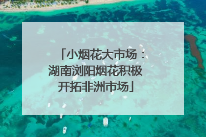 小烟花大市场：湖南浏阳烟花积极开拓非洲市场